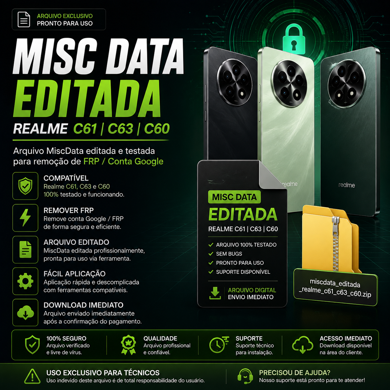 Arquivo miscdata Realme c61- c63 - c60